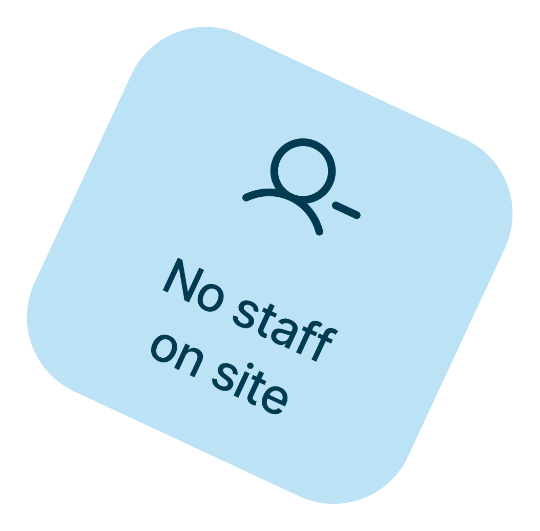 No staff on site